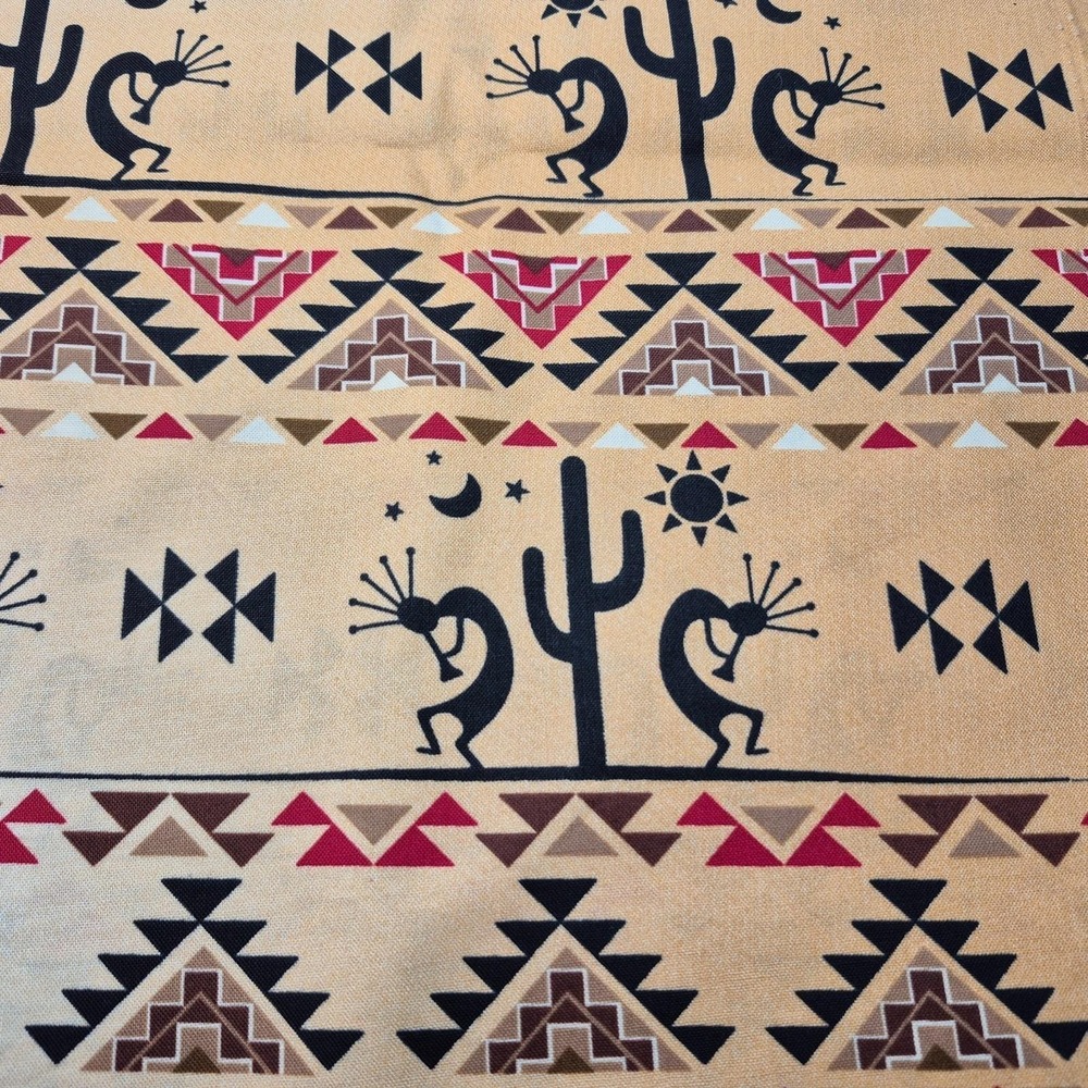 Native American Kokopelli Pueblo Stripe Cotton Fabric David Textiles 1 Yard